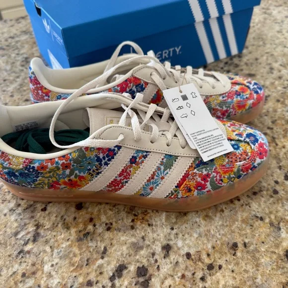 Adidas X London Liberty Gazelle Indoor "Floral Embroidery" - Picture 5 of 8